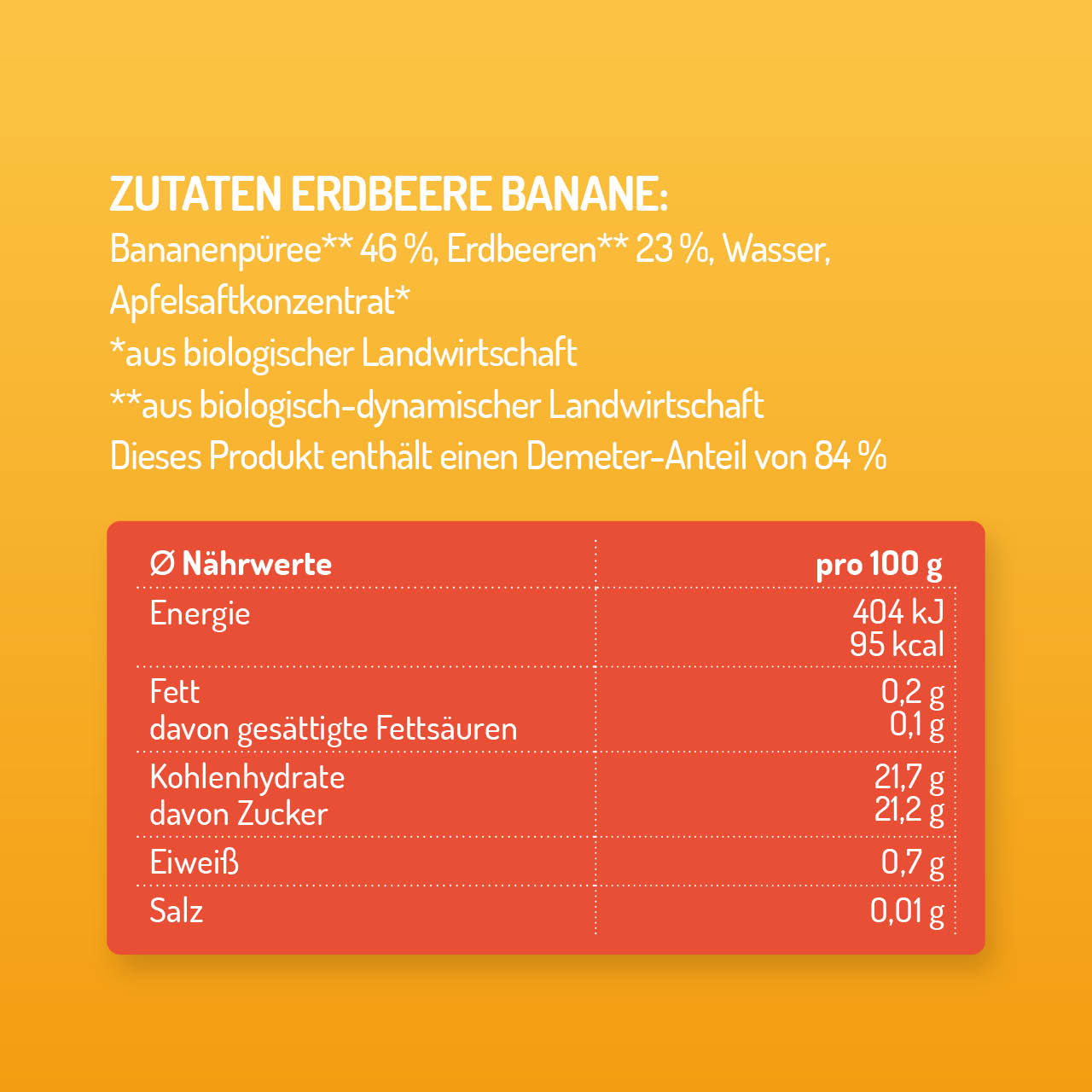 Hippie Flippies Sortenrein - Mango-Banane