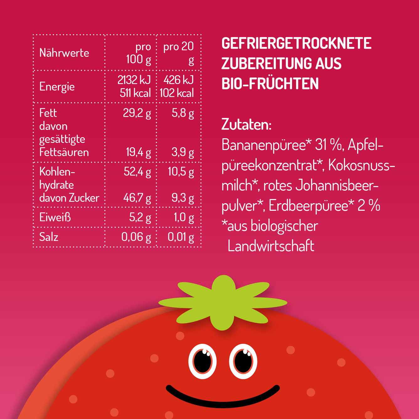 Crunchies Banane Erdbeere